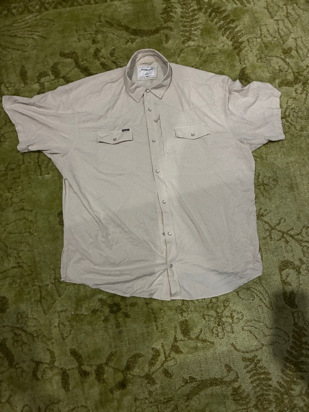 Poncho Outdoors western pearl snap short sleeve xxl